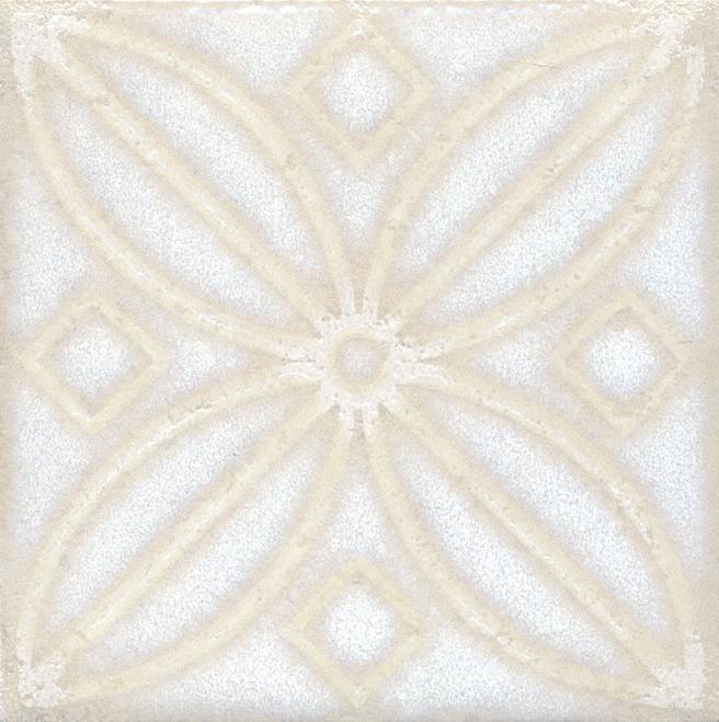 Плитка керамическая Kerama Marazzi Амальфи орнамент белый STG\B402\1266 вставка 9,9х9,9
