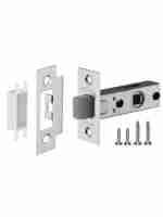 Защелка дверная межкомнатная Fuaro Plastic P12-45-25 SN матовый никель с пластиковым язычком