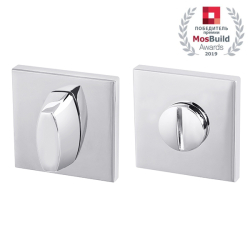 Завертка дверная сантехническая Armadillo Urban SLIM WC-BOLT BK6 USS CP-8 Хром