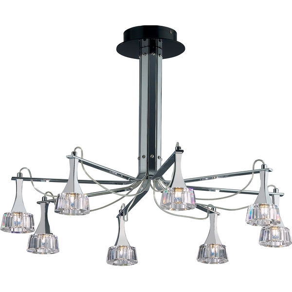 Люстра потолочная N-Light 181-08-13 chrome + black