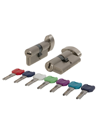 Цилиндровый Punto (Пунто) механизм MaxPro7002Knob52mm(21+10+21) SN мат.никель 7key с вертушкой