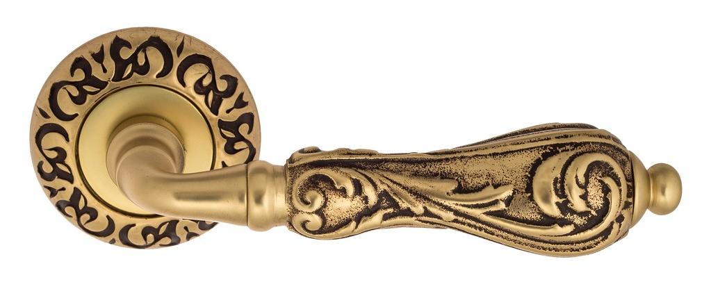 Ручка дверная межкомнатная Venezia Monte Cristo D4 французское золото+коричневый