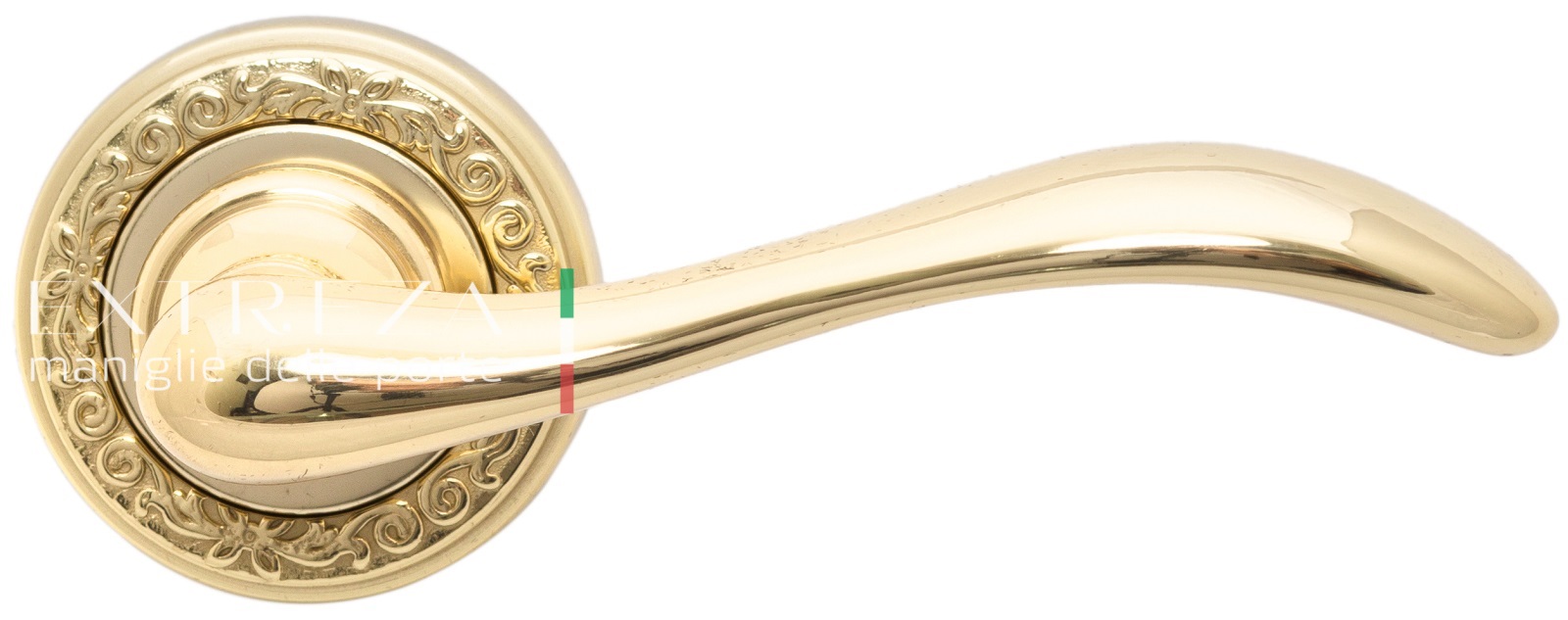 Ручка дверная Extreza AGATA (Агата) 310 на розетке R06 полированное золото F01