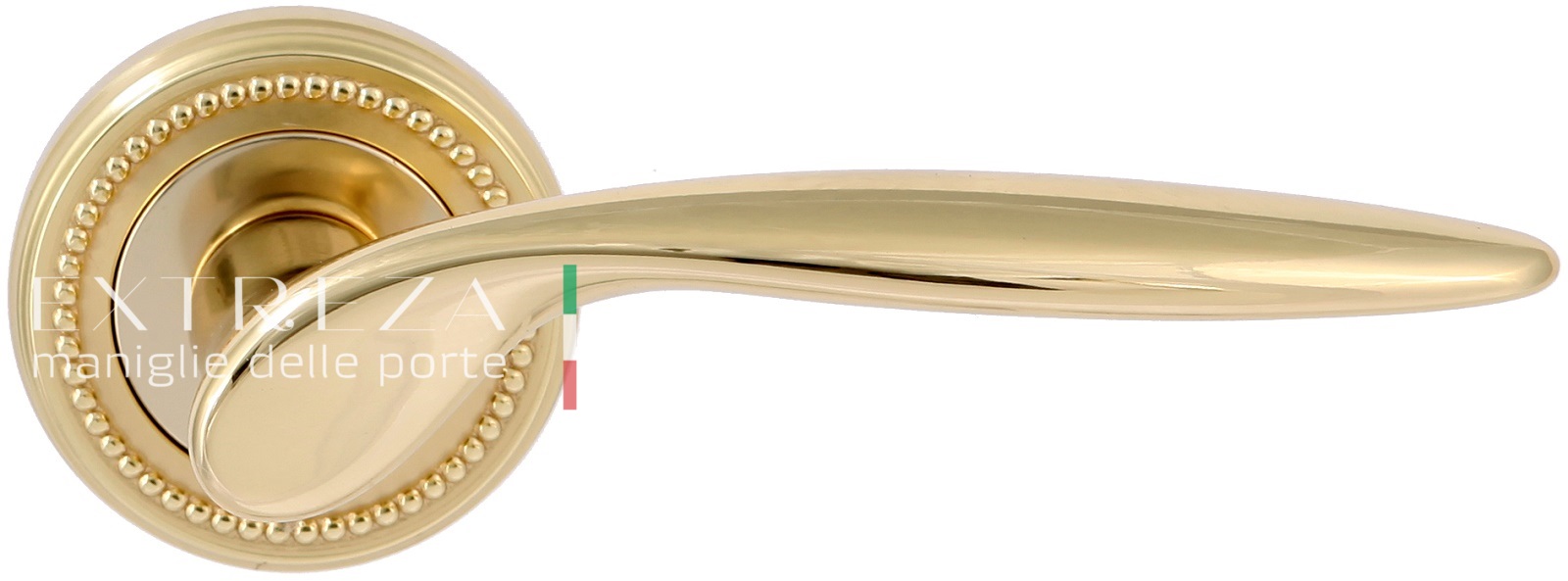 Ручка дверная Extreza CALIPSO (Калипсо) 311 на розетке R03 полированное золото F01