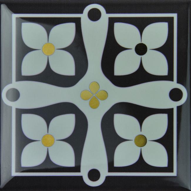 Плитка керамическая Monopole Armonia Etna Gold B декор 15х15