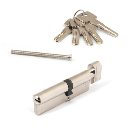 Цилиндр для замка ключ / вертушка Apecs SM-105(45C/60)-C-NI никель