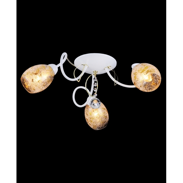 Потолочная люстра Natali Kovaltseva 11439 11439/3C WHITE&GOLD