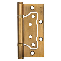 Петля дверная накладная без врезки (бабочка) Punto 200-2B 100x2,5 CF кофе