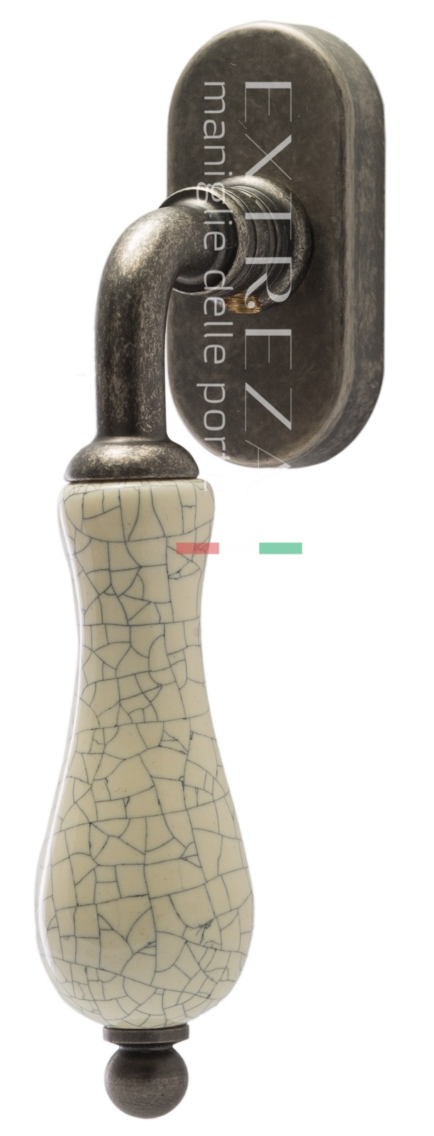 Оконная ручка Extreza DANA CRACKLE (Дана Кракле) 306 HW античное серебро F45