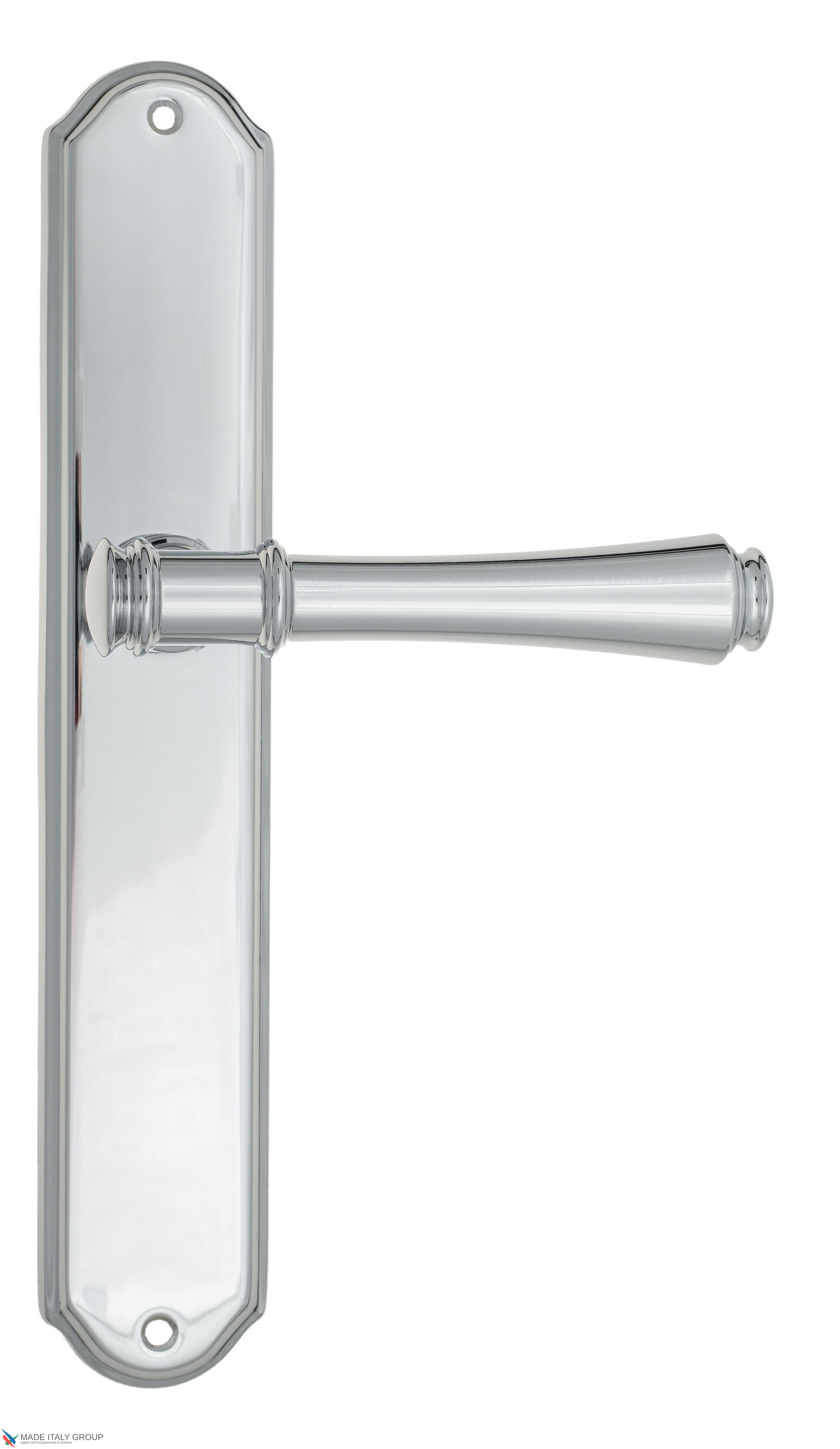 Дверная ручка Venezia "CALLISTO" на планке PL02 полированный хром