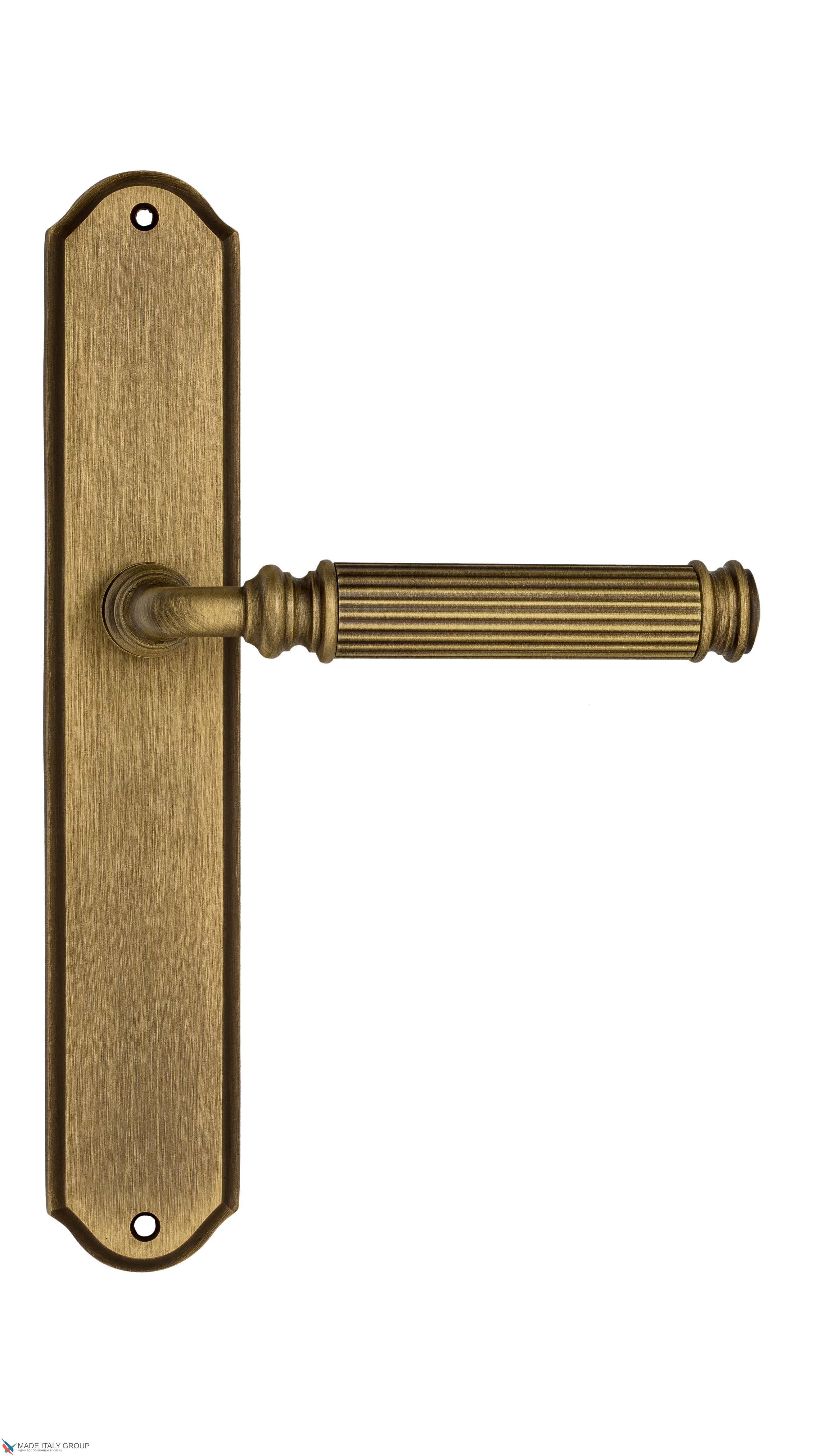 Дверная ручка Venezia "MOSCA" на планке PL02 матовая бронза