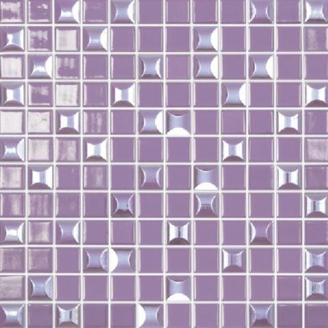 Мозаика Vidrepur Edna Purple Пурпурный (на сетке) 31,7х31,7