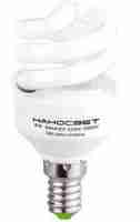 Лампа энергосберегающая Наносвет E14 9W 4000K матовая ES-SPU09/E14/840 E081