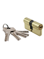 Ключевой цилиндр высокой секретности Morelli HS 60C PG (60мм 25+10+25), цвет - золото