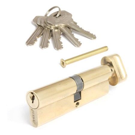 Цилиндр для замка ключ / вертушка Apecs SC-100-C-G (SC-100-Z-C-G) золото