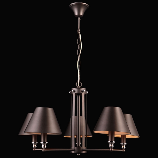 Люстра подвесная Natali Kovaltseva Marquis 81000-5C GRAY BRASS