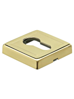 Накладка на евроцилиндр Morelli Luxury LUX-KH-S3 OTL квадратная, цвет золото