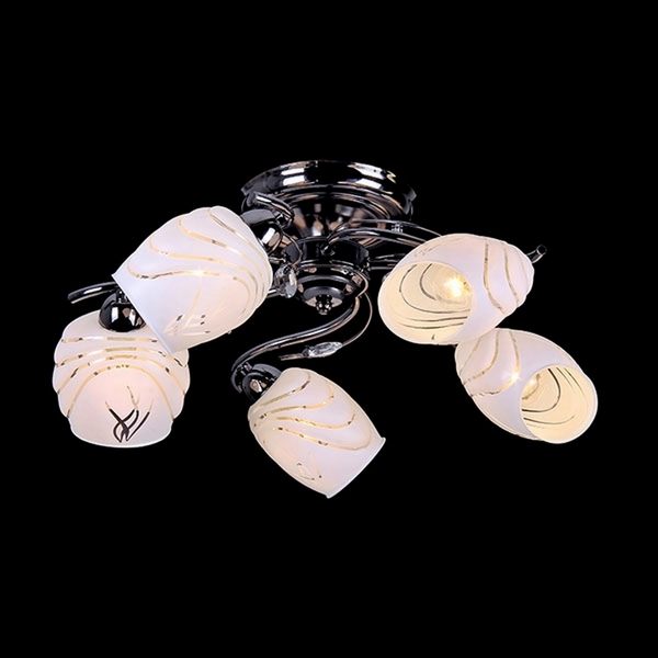 Потолочная люстра Natali Kovaltseva 10795 10795/5C DARK CHROME