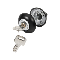 Завертка сантехническая Ajax (Аякс) с фиксацией ключом BK6.FIX.JR BL-24 черный