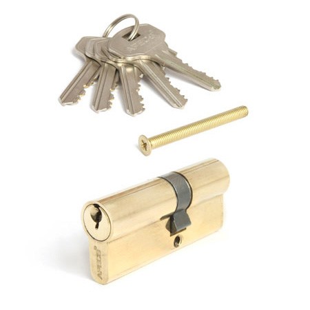 Цилиндр для замка ключ / ключ Apecs SC-70(30/40)-G (SC-70(30/40)-Z-G) золото