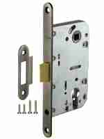 Замок дверной межкомнатный под цилиндр Fuaro Plastic P85C-50 AB бронза