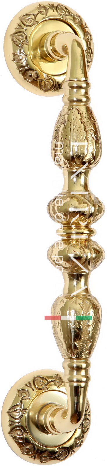 Ручка скоба дверная Extreza TESLA (Тесла) 300 мм (250 мм) R04 полированное золото F01