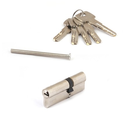 Цилиндр для замка ключ / ключ Apecs SM-90(35/55)-NI никель