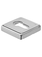 Накладка на замок Morelli Luxury LUX-KH-S3 CRO квадратная под евроцилиндр, цвет хром