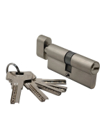 Ключевой цилиндр высокой секретности Morelli HS 70CK SN с заверткой (70мм 30+10+30), цвет - матовый никель