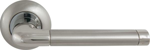 Ручка дверная межкомнатная Armadillo Stella LD28-1SN/CP-3 матовый никель/хром