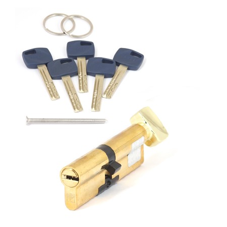 Цилиндр для замка ключ / ключ Apecs Premier XR-100(45/55C)-C15-G золото