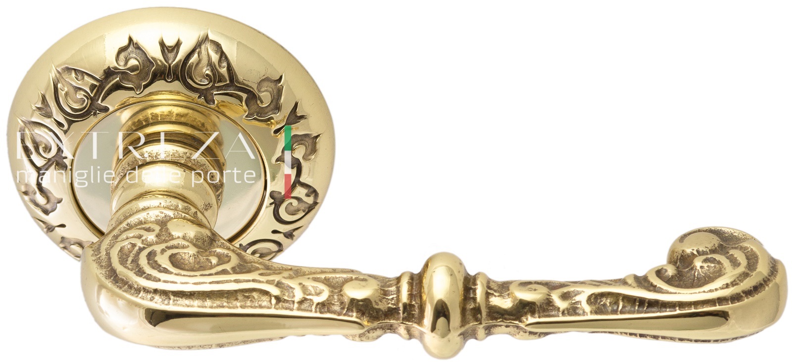 Ручка дверная Extreza ATTRI (Аттри) 318 R04 полированное золото F01