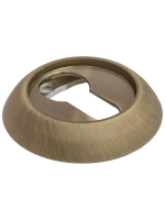 Накладка на замок Morelli MH-KH MAB круглая под евроцилиндр, цвет бронза