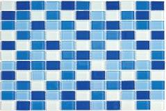 Мозаика Bonaparte стекло с камнем Blue Wave-3 4х25х25 30х30