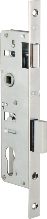 Корпус узкопрофильного замка с защёлкой KALE KILIT 153/P (35 mm) w/b хром
