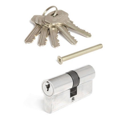 Цилиндр для замка ключ / ключ Apecs SC-60-NI (SC-60-Z-NI) никель