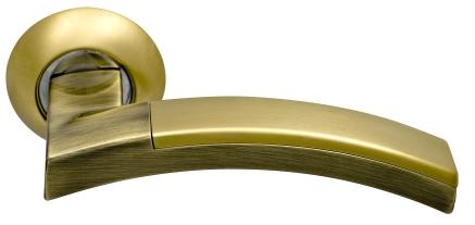 Ручка дверная межкомнатная ARCHIE SILLUR 132 S.Gold/BR матовое золото/бронза