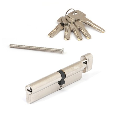 Цилиндр для замка ключ / вертушка Apecs SM-120(50C/70)-C-NI никель