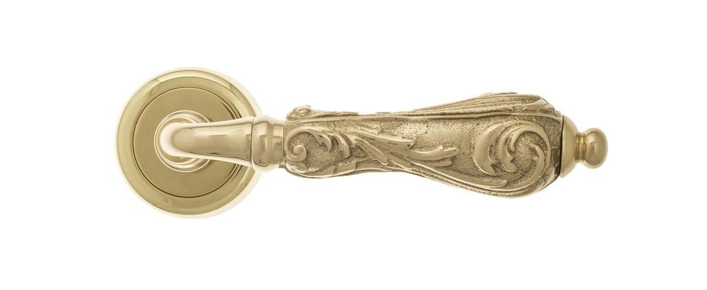 Ручка дверная межкомнатная Venezia Monte Cristo D1 полированная латунь
