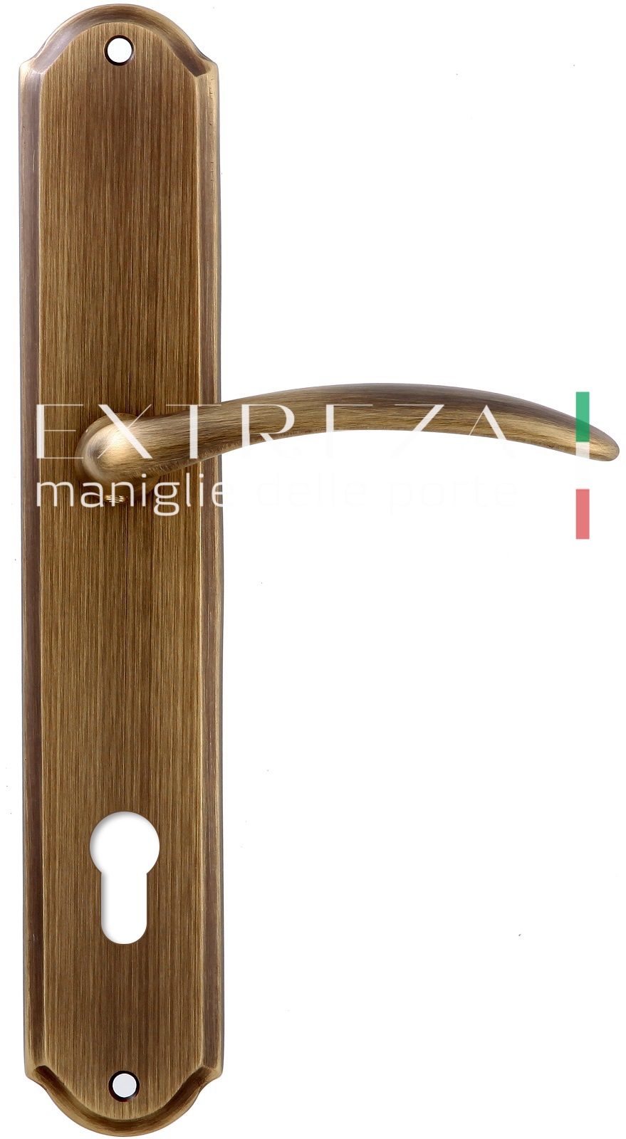 Ручка дверная Extreza SIMONA (Симона) 314 на планке PL01 CYL матовая бронза F03