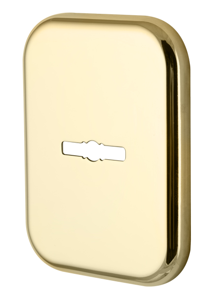 Квадратная накладка на сувальдный замок  Armadillo PS-DEC SQ (ATC Protector 1) GP-2 золото