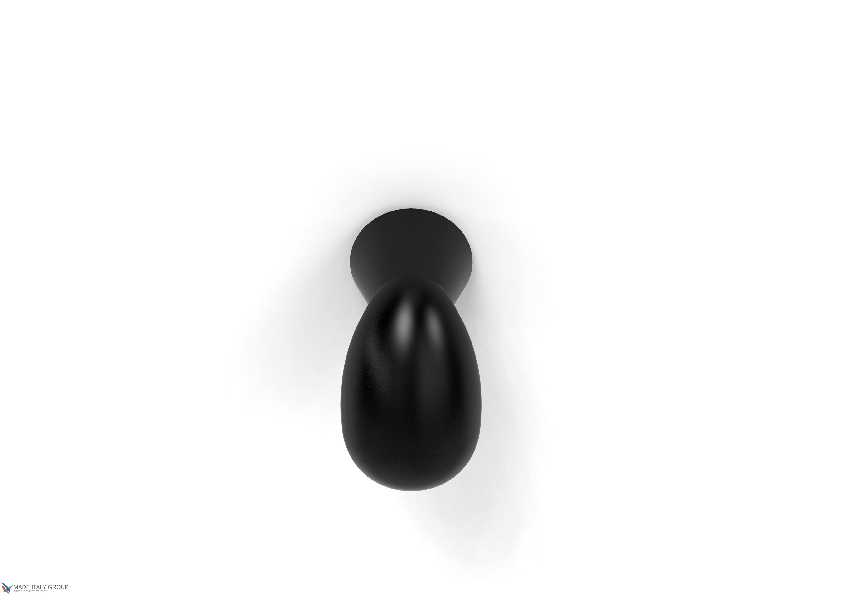 Ручка кнопка модерн COLOMBO DESIGN F512-NM матовый черный