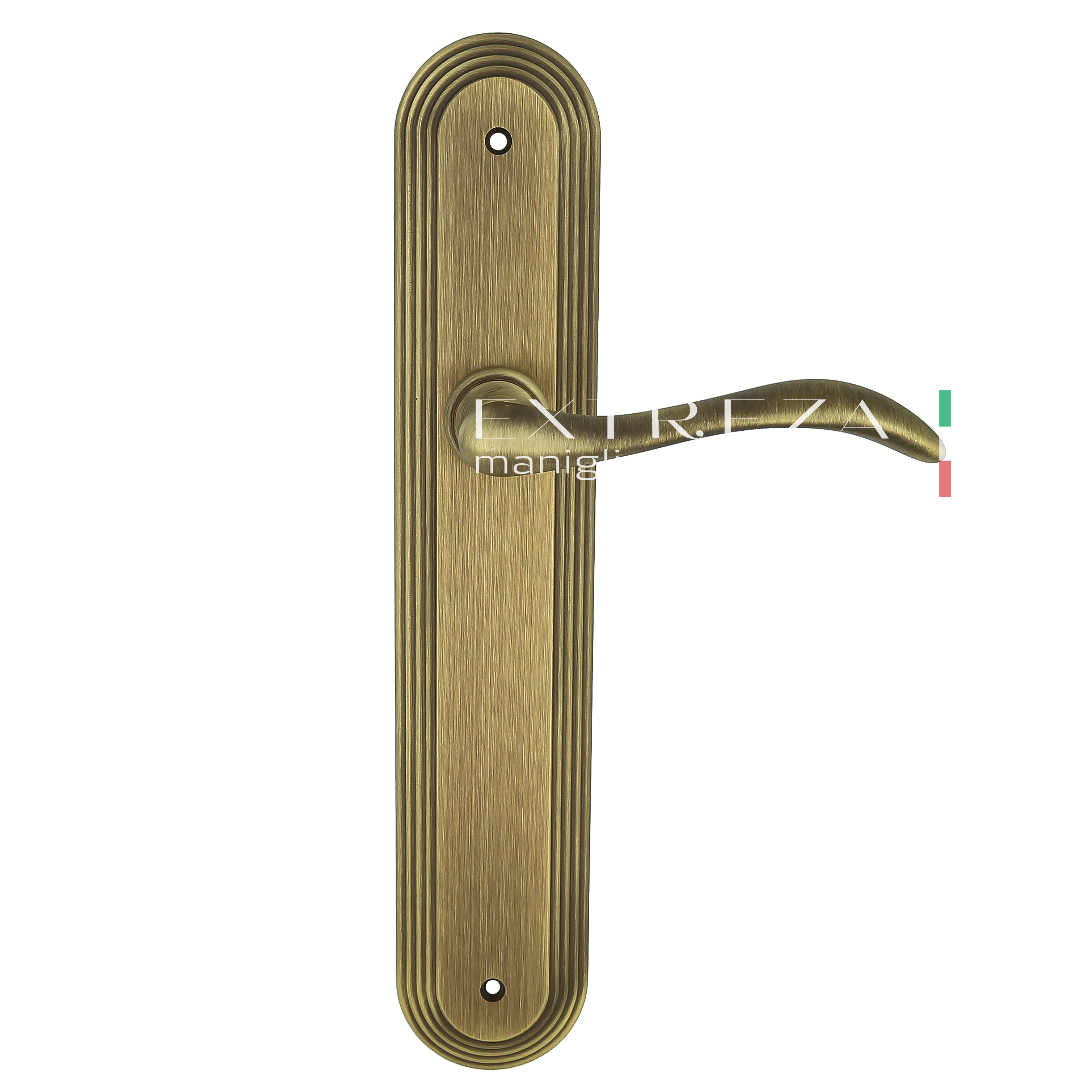 Ручка дверная Extreza AGATA (Агата) 310 на планке PL05 PASS матовая бронза F03