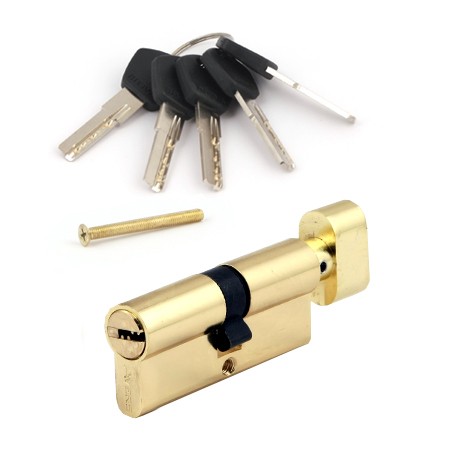 Цилиндр для замка ключ / вертушка Avers AM-75(35C/40)-C-G золото