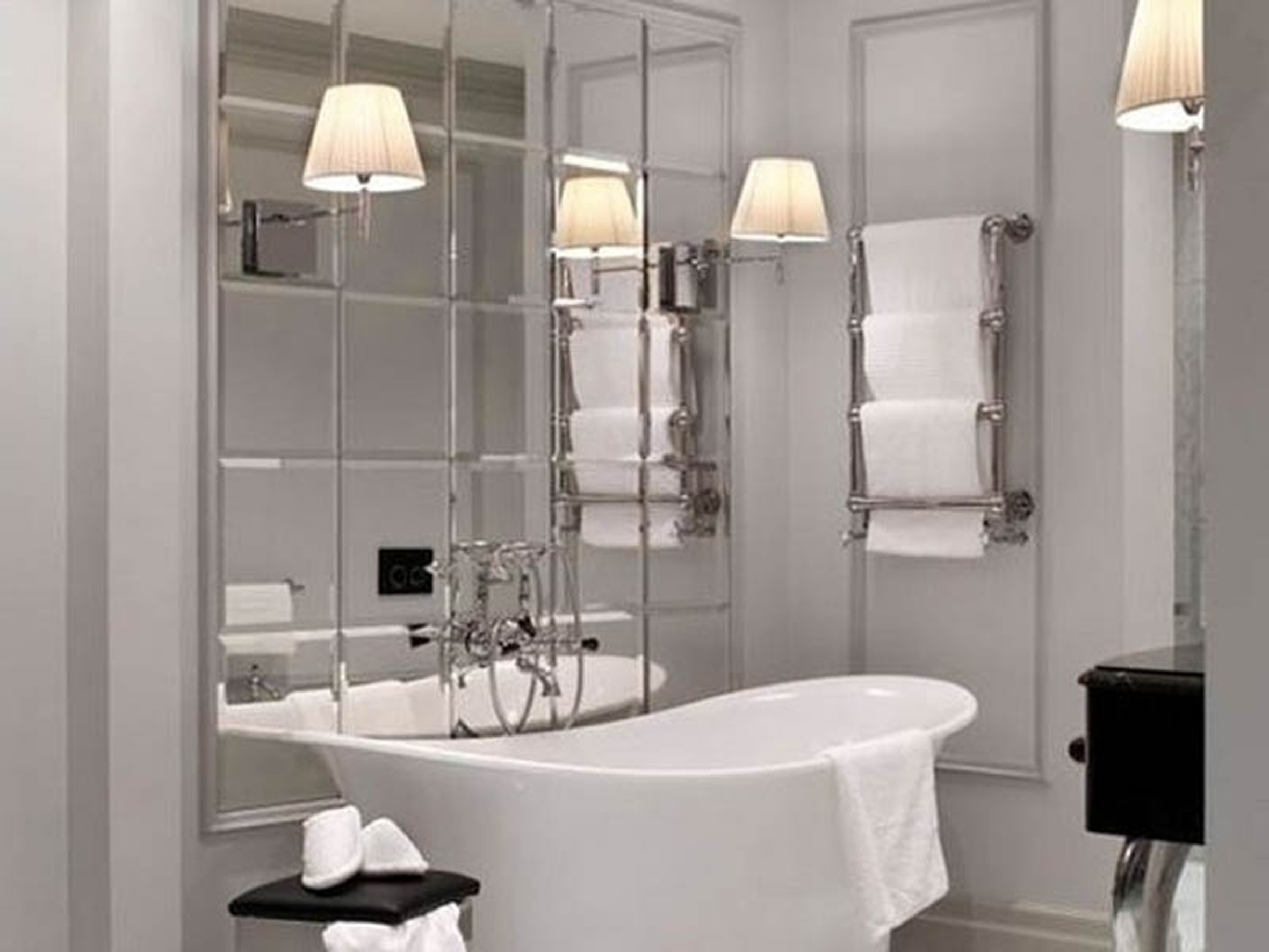 фото дизайна зеркала в ванную
