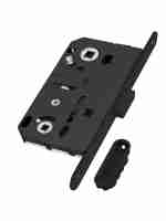 Замок межкомнатный магнитный BONAITI под WC B-FORTY N62 с отв. пл. F45 (черный), планка 190 мм