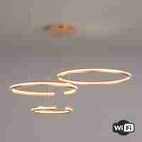 Подвесной светодиодный светильник Eurosvet Smart Gap 90280/3 золото