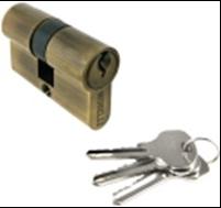 Цилиндр для замка Adden Bau CYL 5-60 KEY Bronze бронза ключ/ключ