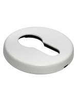 Накладка на замок Morelli Luxury LUX-KH-R BIA круглая под евроцилиндр, цвет белый