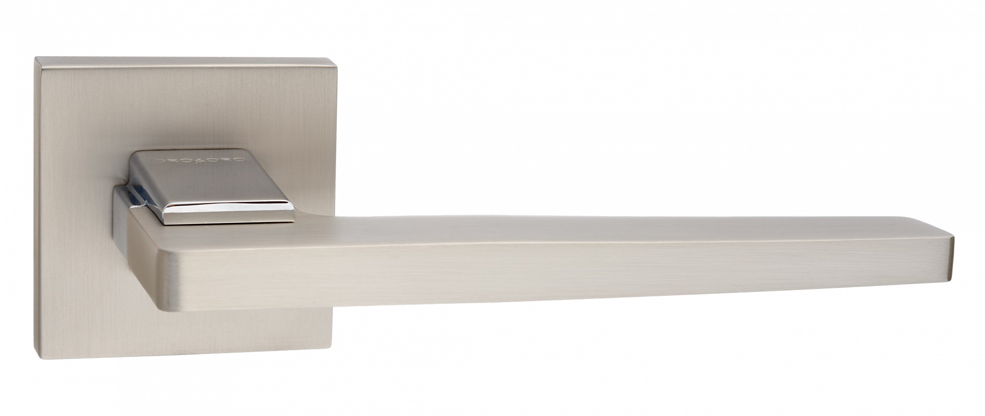 Ручка дверная ORO&ORO IN927-13 MSN/CP ник супмат/хр бл КВ